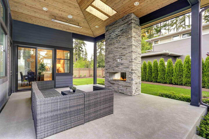 A simple but elegant finish was used for this concrete patio. The Vancouver homeowner wanted to enjoy the beautiful summers of British Columbia and requested for a patio to be installed in their backyard.